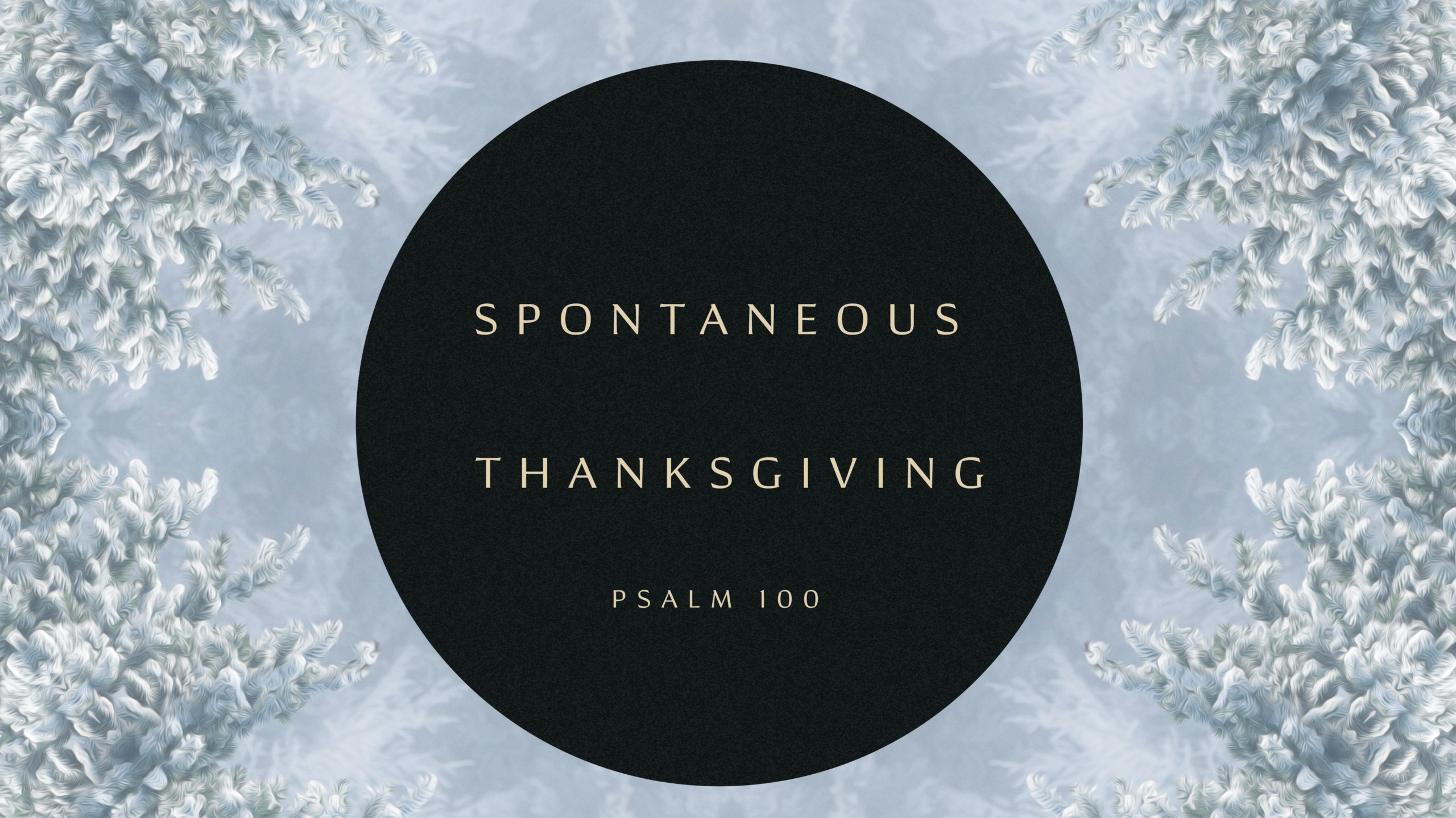 Spontaneous Thanksgiving