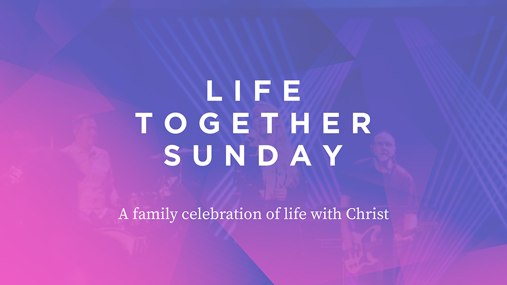 Held quarterly, our Life Together Sunday services include baptisms, communion, baby dedications, and recognition of new members.